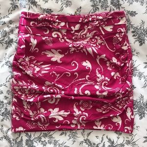 Leifsdottir Gathered Silk Skirt